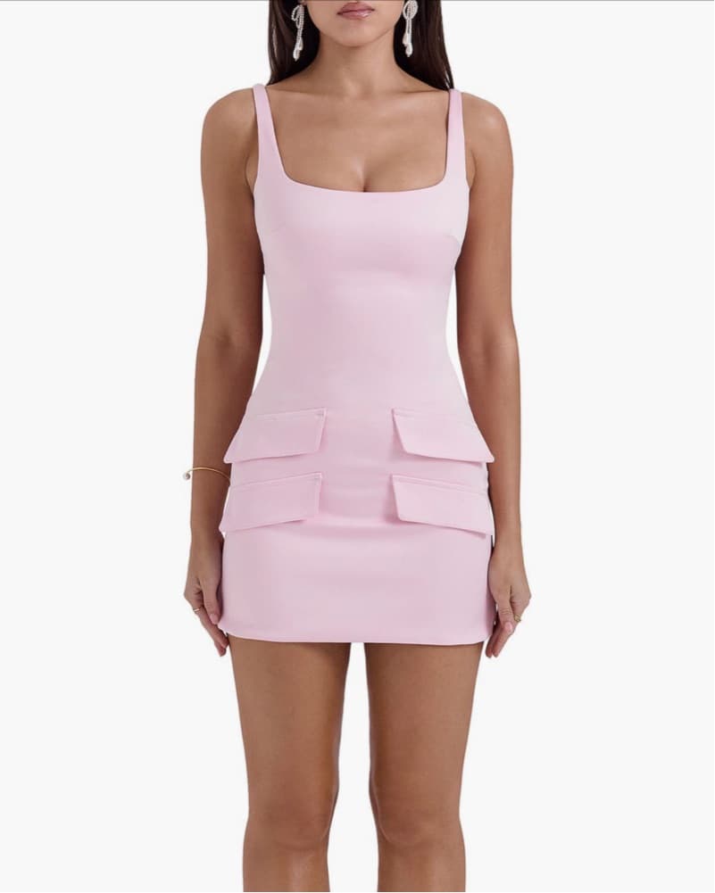 House of CB Cosette Sleeveless Pink Dres - Image 1