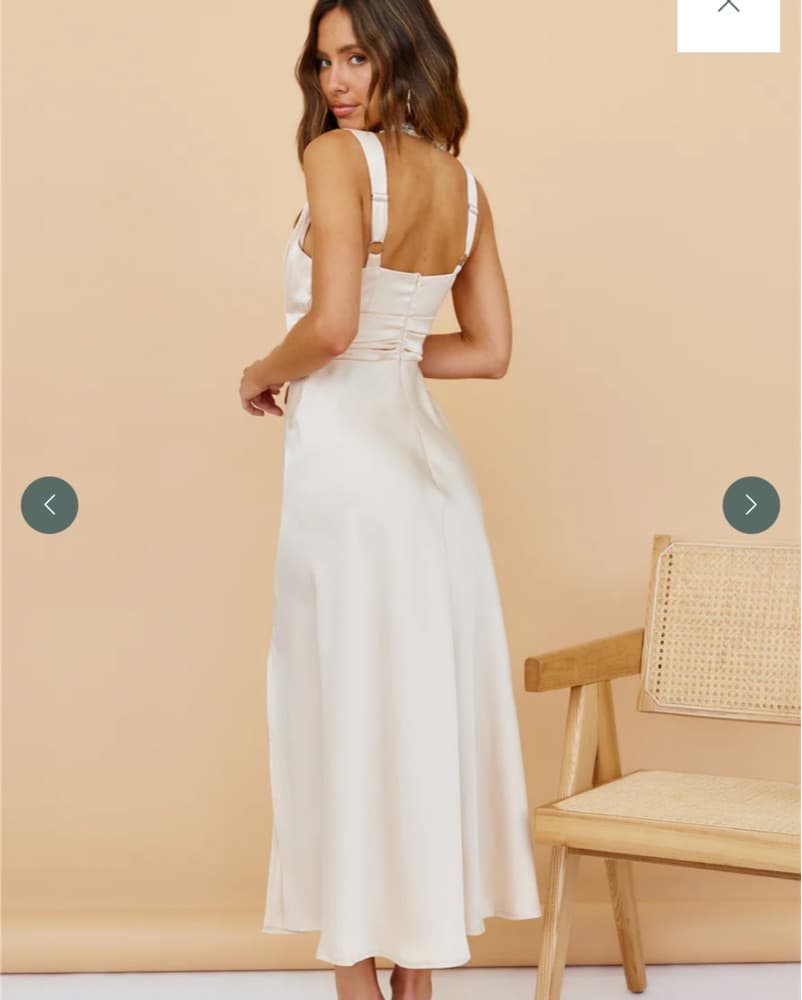 Champagne Maxi Formal Dress - Image 2