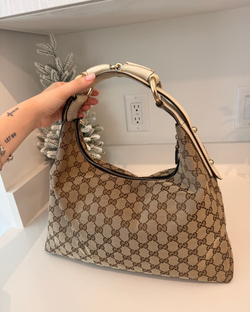 Autheric Gucci Signature Hobo Bag - Image 1