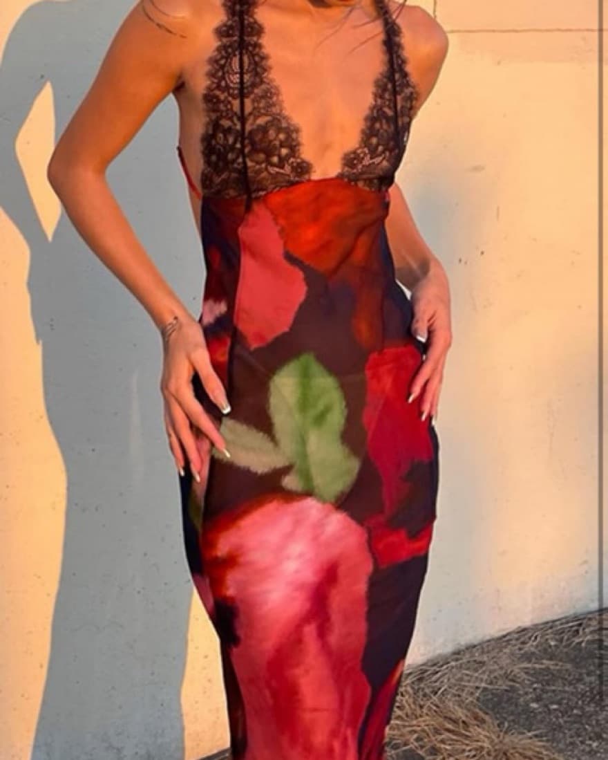 AMAZON Long Slip Dress - Image 1