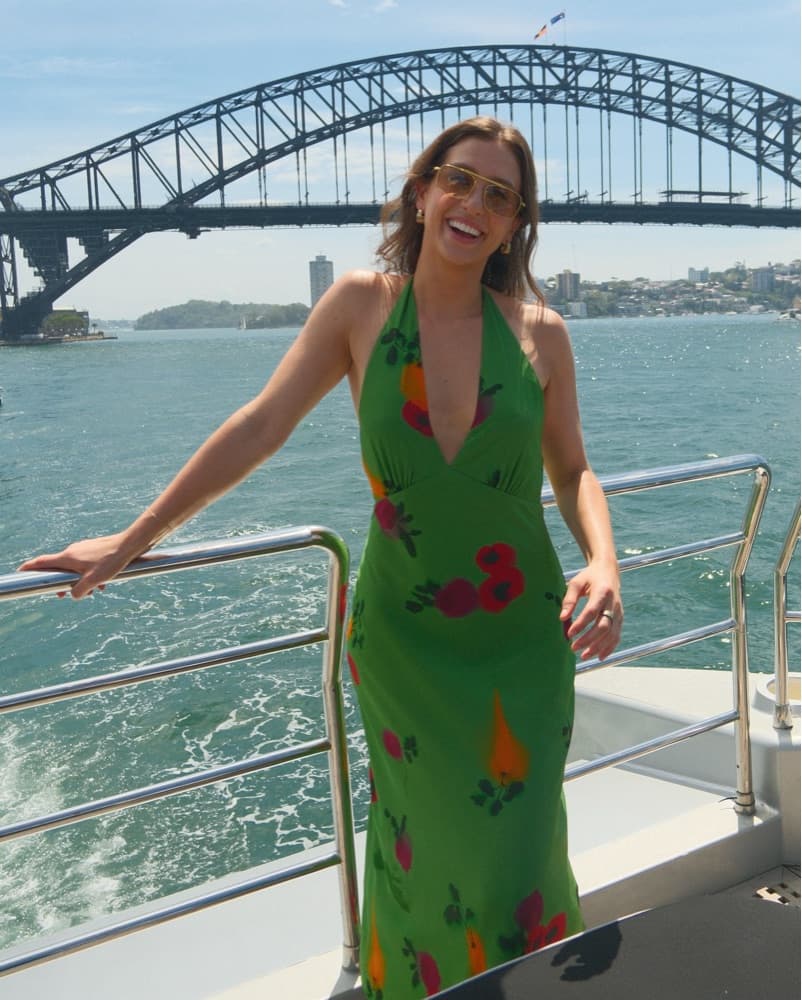 STAUD Silk Midi Dress - Image 1