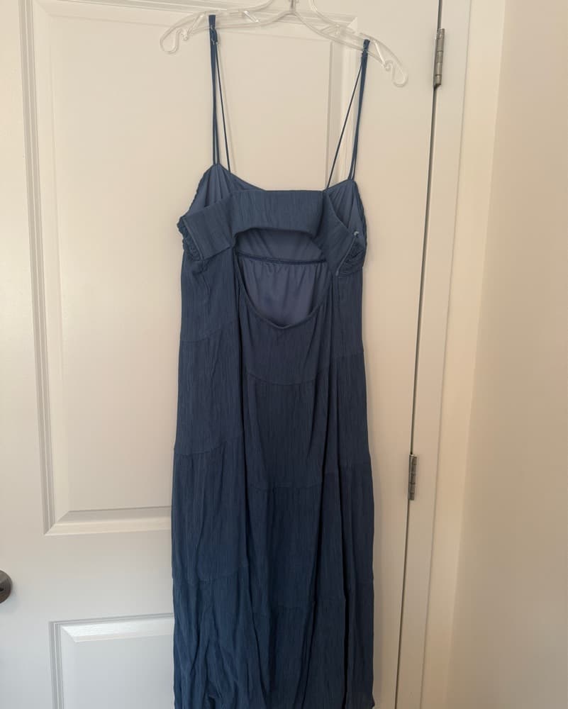 Navy Blue Maxi Dress Sun Dress - Image 2