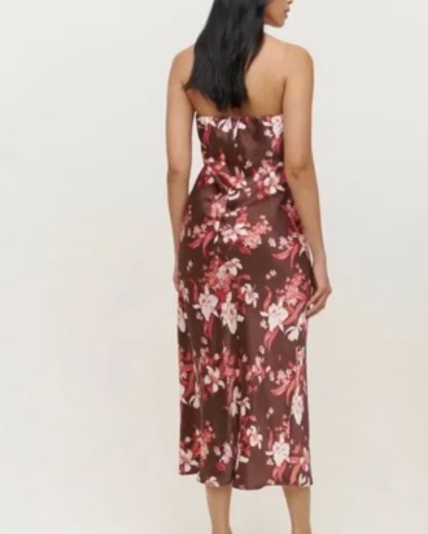 Reformation Joanne Silk Dress Floral - Image 2