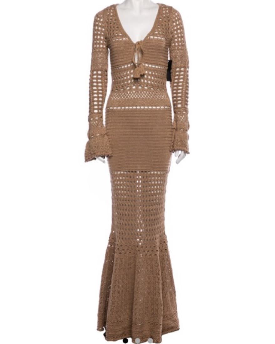 Retorfete Crochet Knit Dress - Image 2