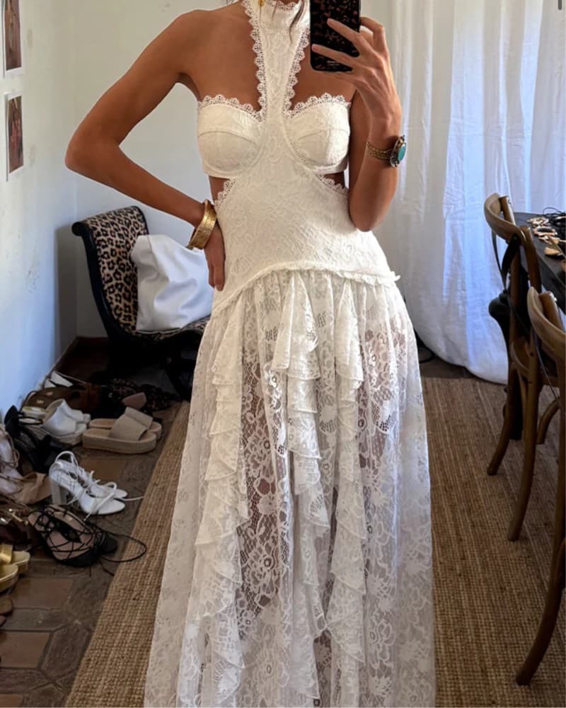 12th The tribe White Maxi Dress - Image 1
