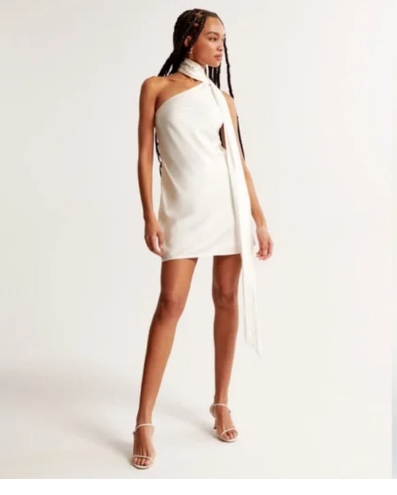 Scarf Slip Mini Dress - Image 1