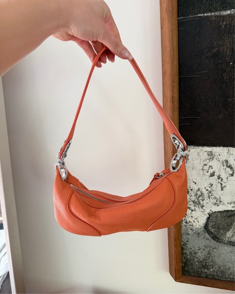 By Far Orange Leather Bag  - Image 1