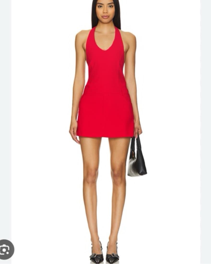 Red Lioness Halter Mini Dress - Image 2