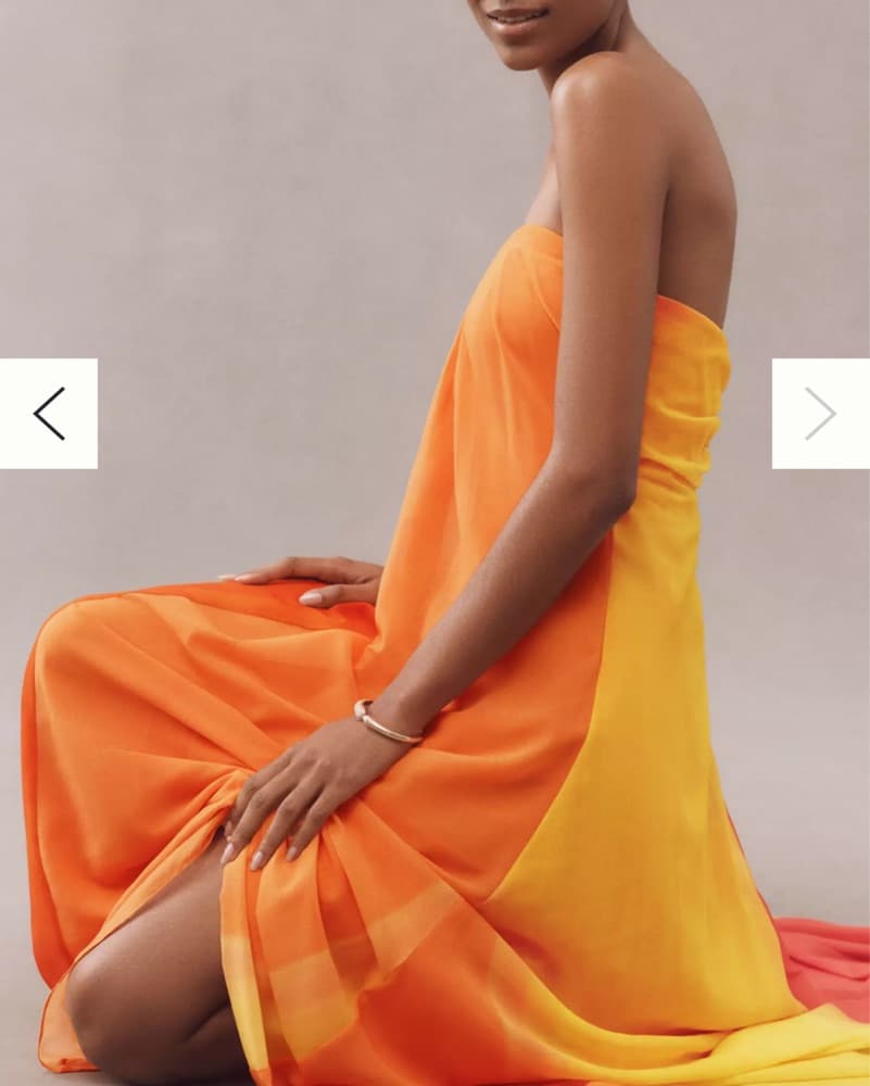 Milly Sunset Stripe Strapless Maxi Dress - Image 4