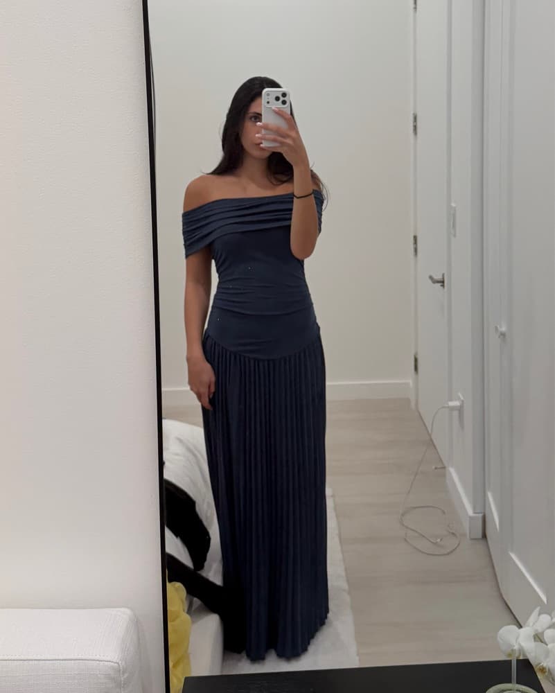 Lioness Field Of Dreams Dress in Navy - Image 1