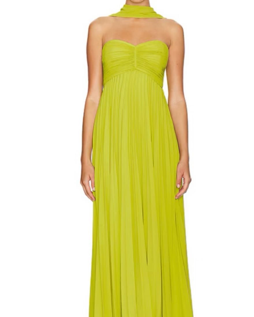 Dapheni Dress in Chartreuse - Image 1