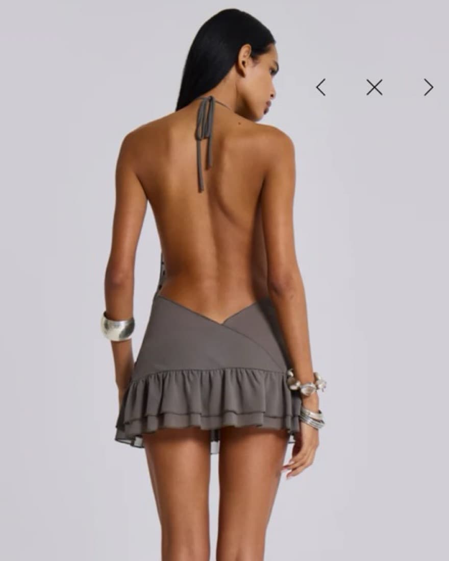 Jaded London Button Me Up Mini Dress - Image 2