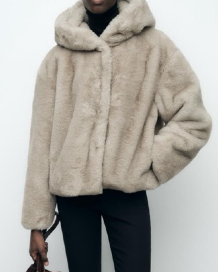 Zara Faux fur jacket - Image 1