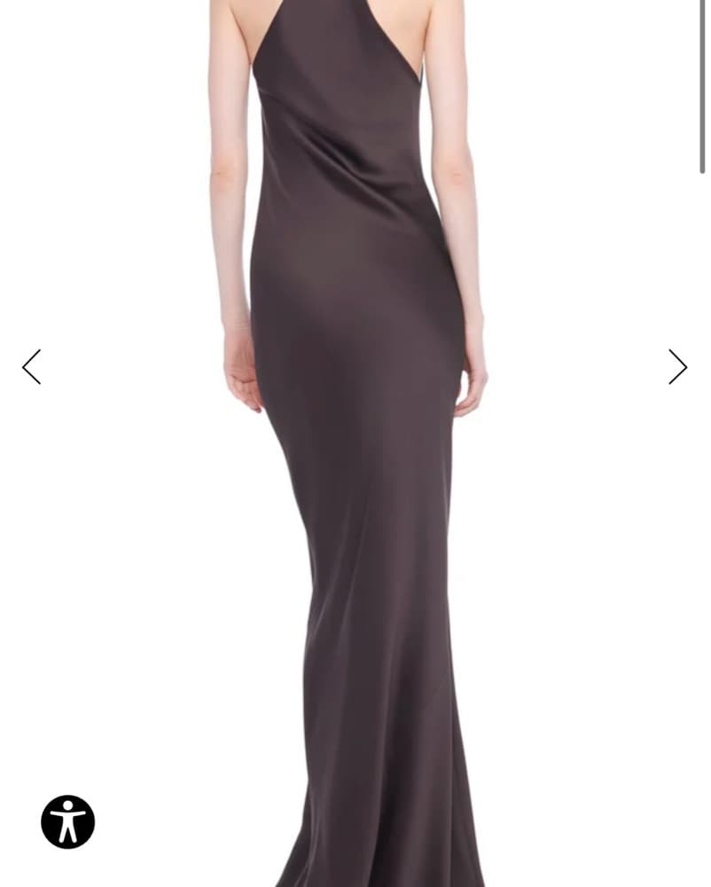 Norma Kamali Halter Drape Bias Gown - Image 2