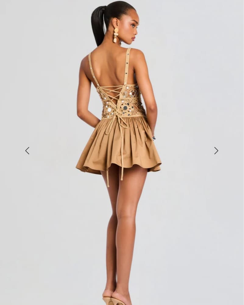 Retrofete Thelma Crotchet Mirror Dress - Image 3