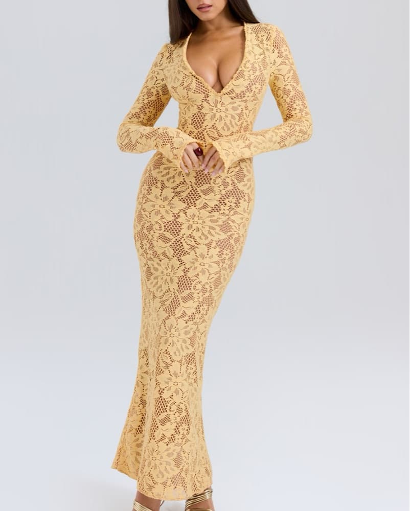House Of Cb Indiana Lace Maxi Dress - Image 1