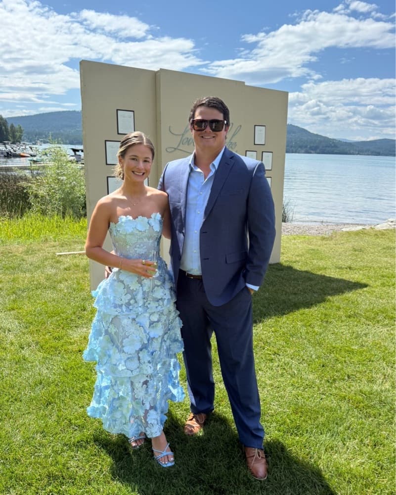Blue Floral Dress elliatt - Image 1