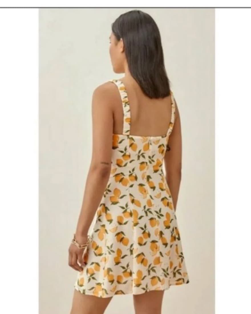 Reformation Jordy lemon-print minidress - Image 2