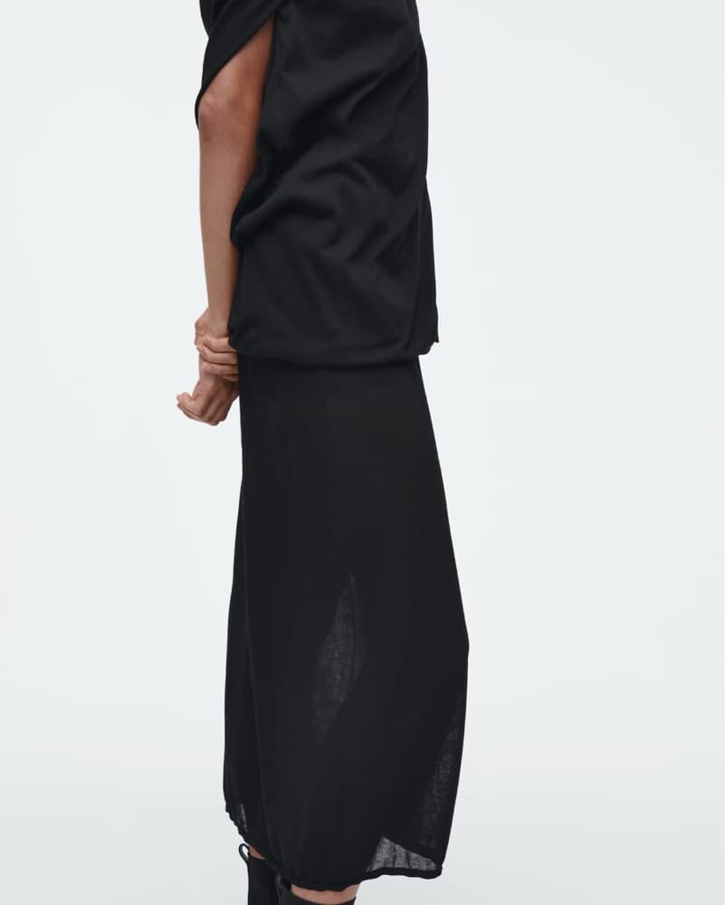 COS Sheer Knitted Skirt - Image 2