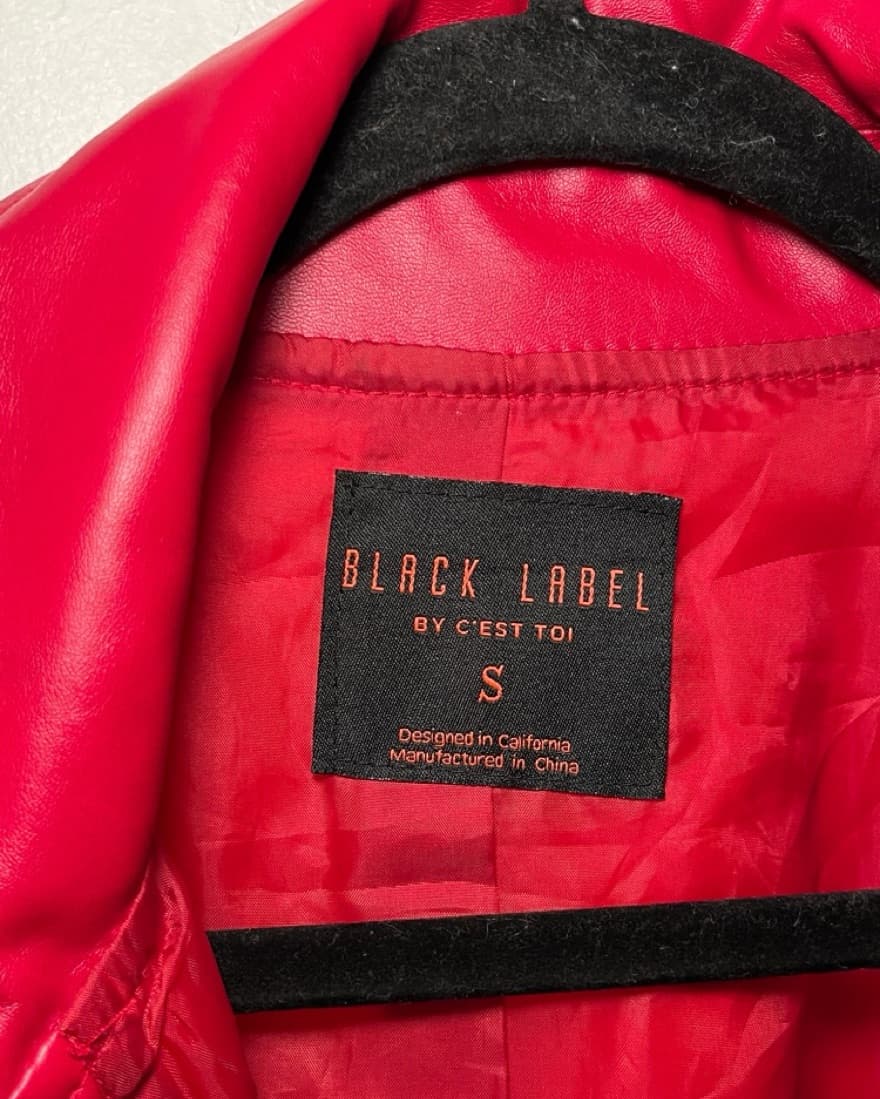 Red Leather Coat - Image 3
