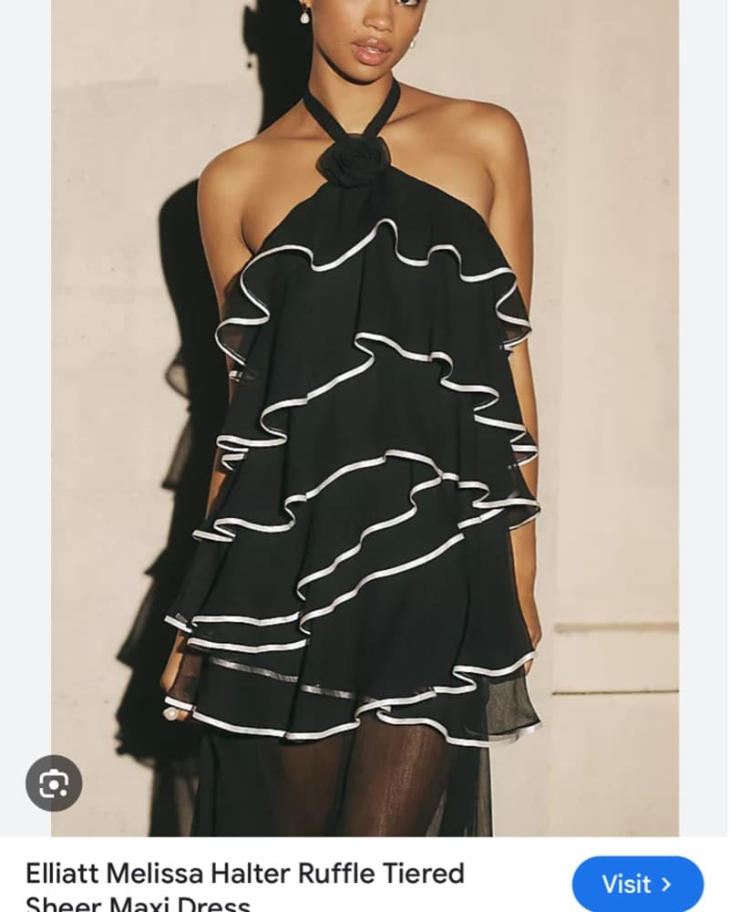 dress Ruffle Halter   - Image 1