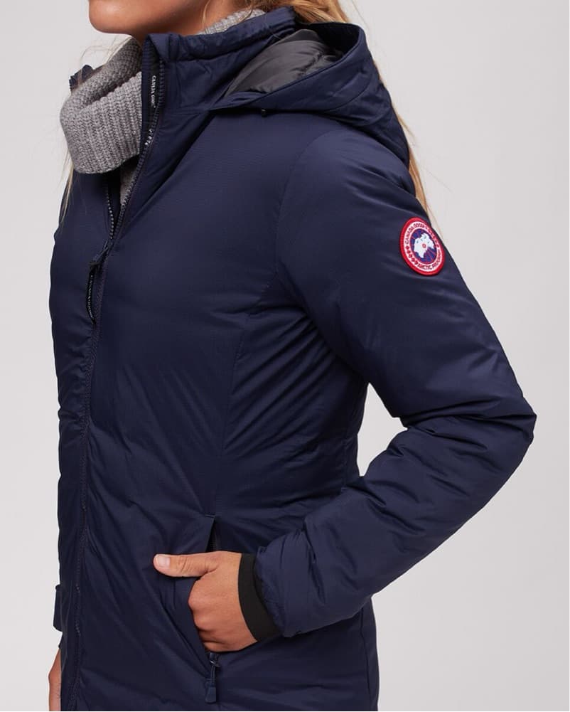 Chic Navy Blue Puffer Jacket - Image 1