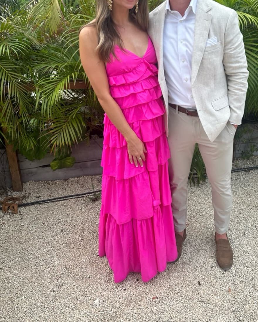 Staud Rylie Hot Pink Dress  - Image 4