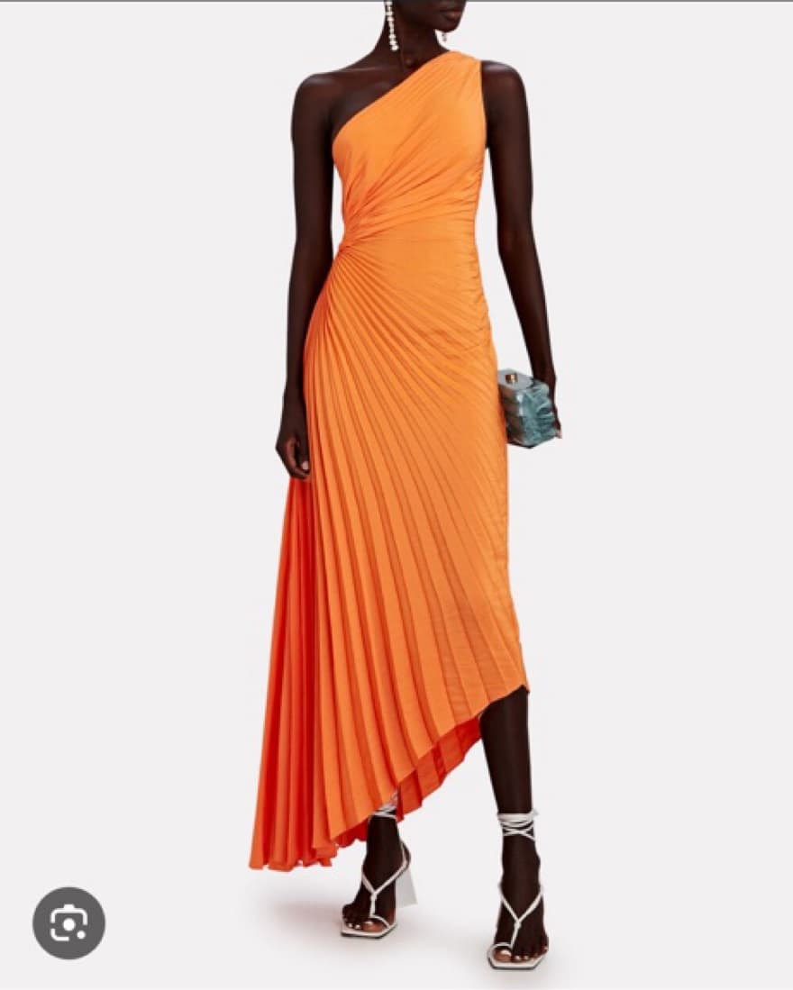 A.L.C Delfina Orange Gown - Image 1