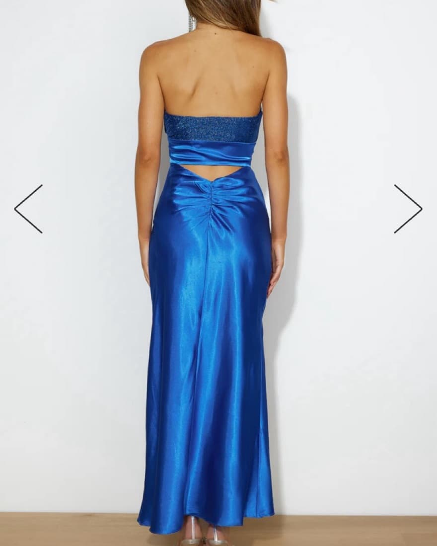 Hello Molly Glam Blue Dress - Image 5