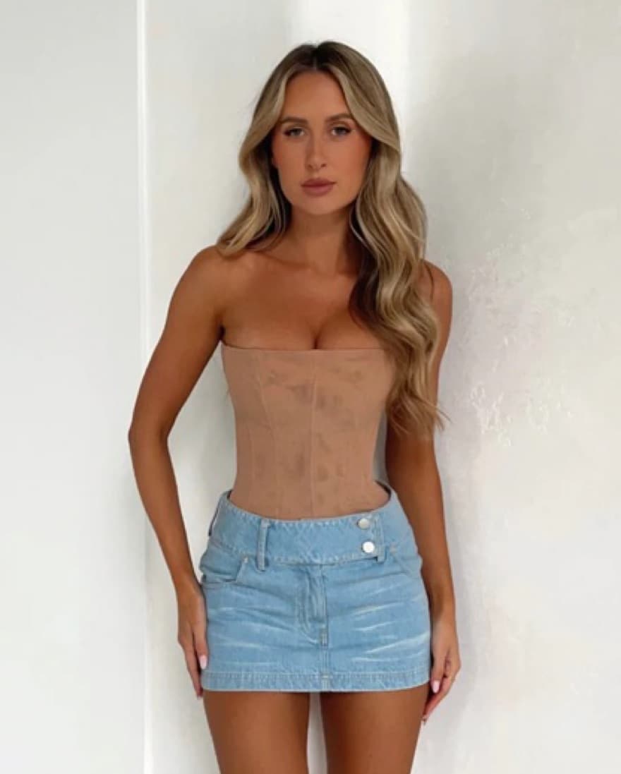 Nude Mesh Corset - Image 2