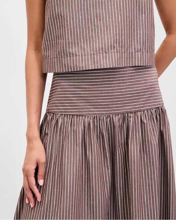 Brown Drop-Waist Skirt Set - Image 2