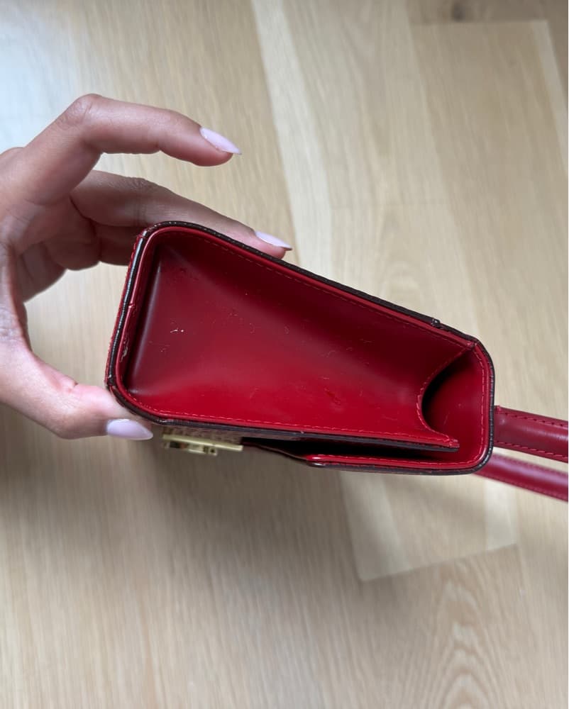 Vintage Ferragamo Red Purse - Image 2
