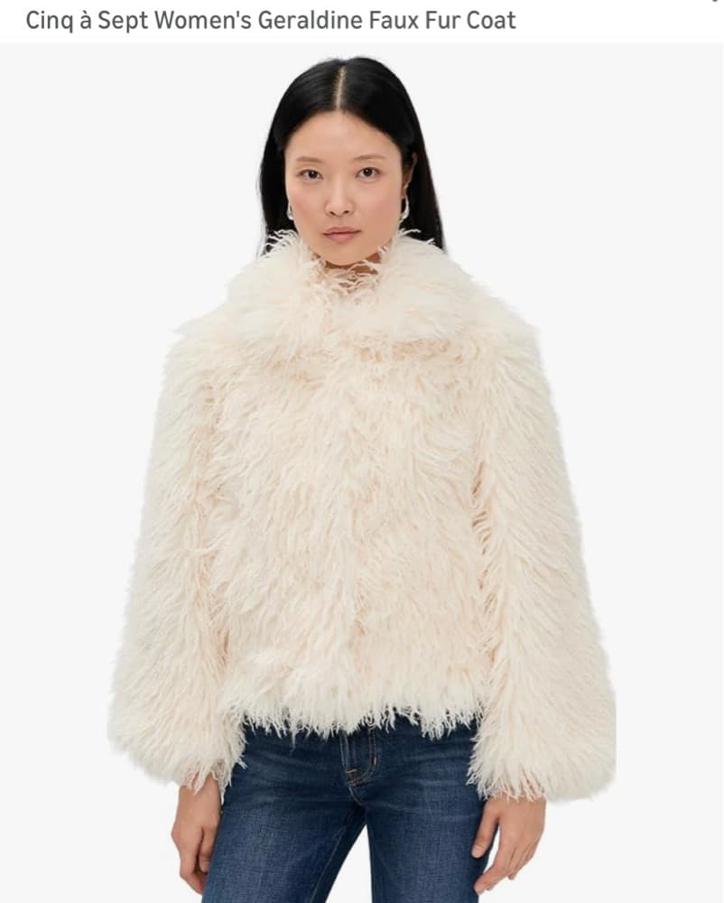 Cinq Á Sept Geraline Faux Fur Jacket Xs  - Image 1