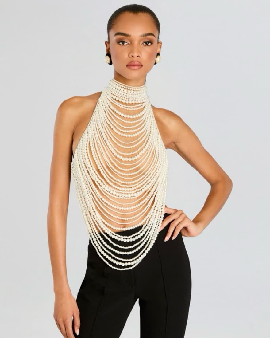 Retrofête Elsie Pearl Top - Image 5