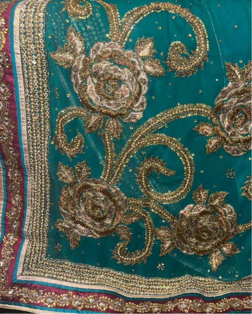 3 Piece Indian/South Asian Saree/Sari  - Image 5