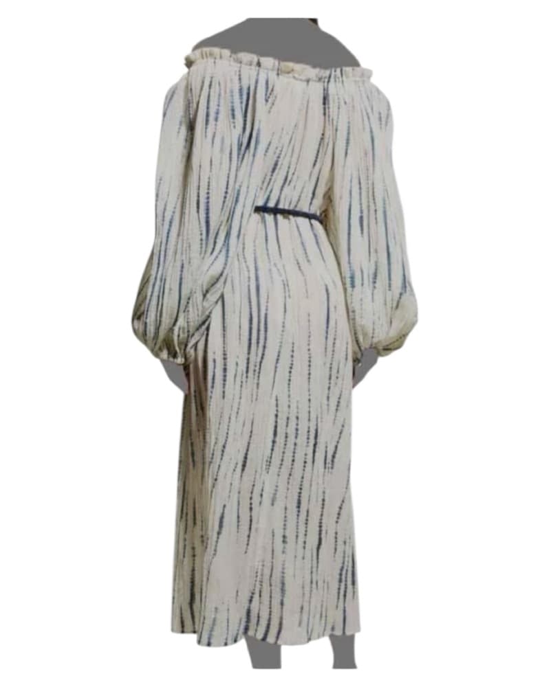 Wavelength Ruffle-Neck Off-Shoulder Midi - Image 3