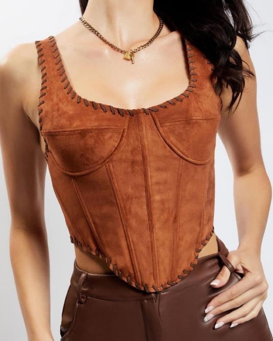 Meshki Suede Corset - Image 5