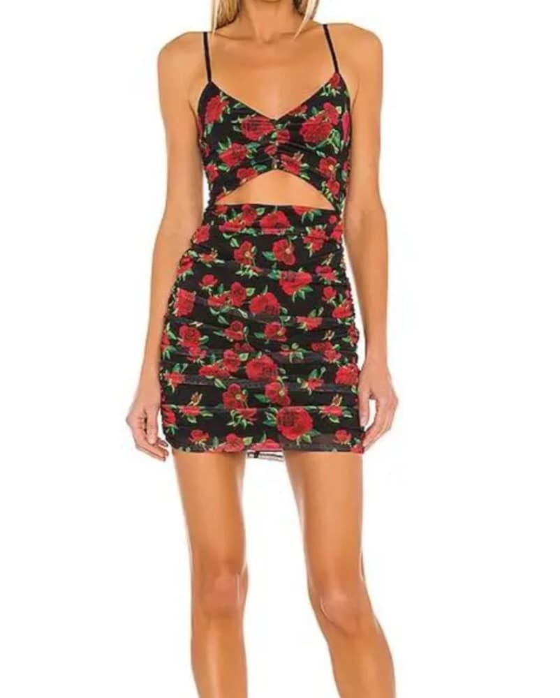 Stunning Floral Mini Dress - Image 1