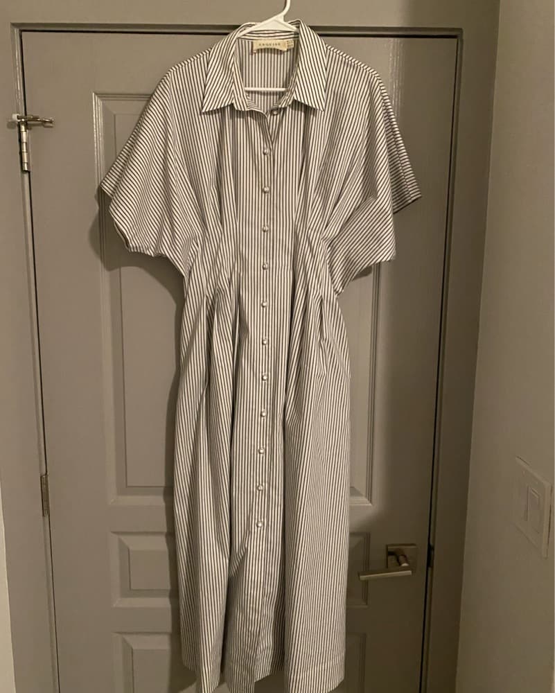 Exquise Cinched Waist Pleated Dress - Image 3
