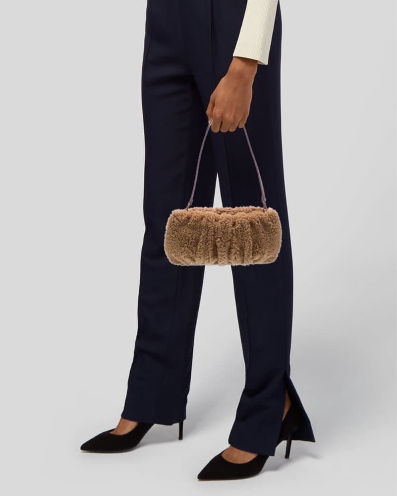 Staud Faux Fur Teddy Bag - Image 1
