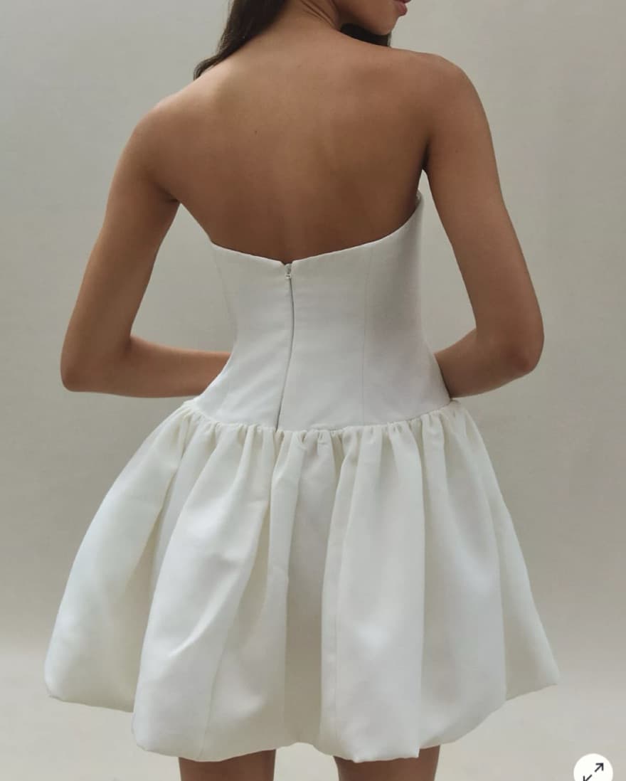 Tinsley Strapless Drop-Waist Bubble Hem  - Image 3