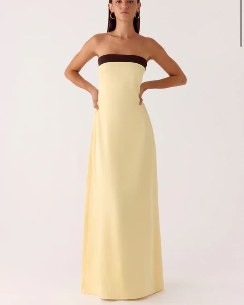 Baby Yellow Maxi Formal Dress - Image 6