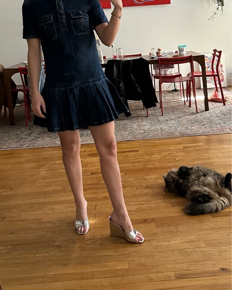 AMINA MUADDI Lupita Mirror Wedge - Image 5