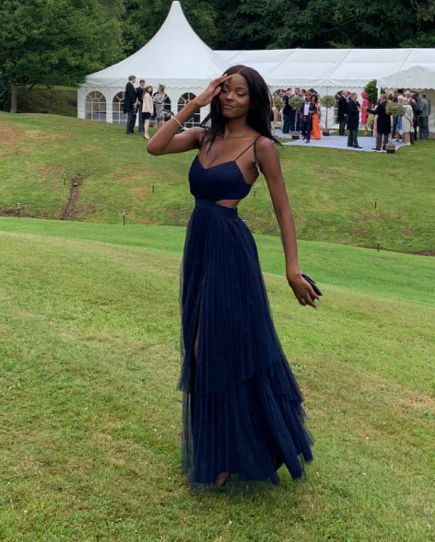 Formal Navy Gown - Image 1