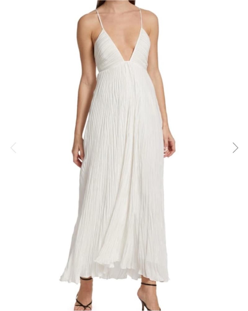 A.L.C Angelina Pleated Mini Dress - Image 2