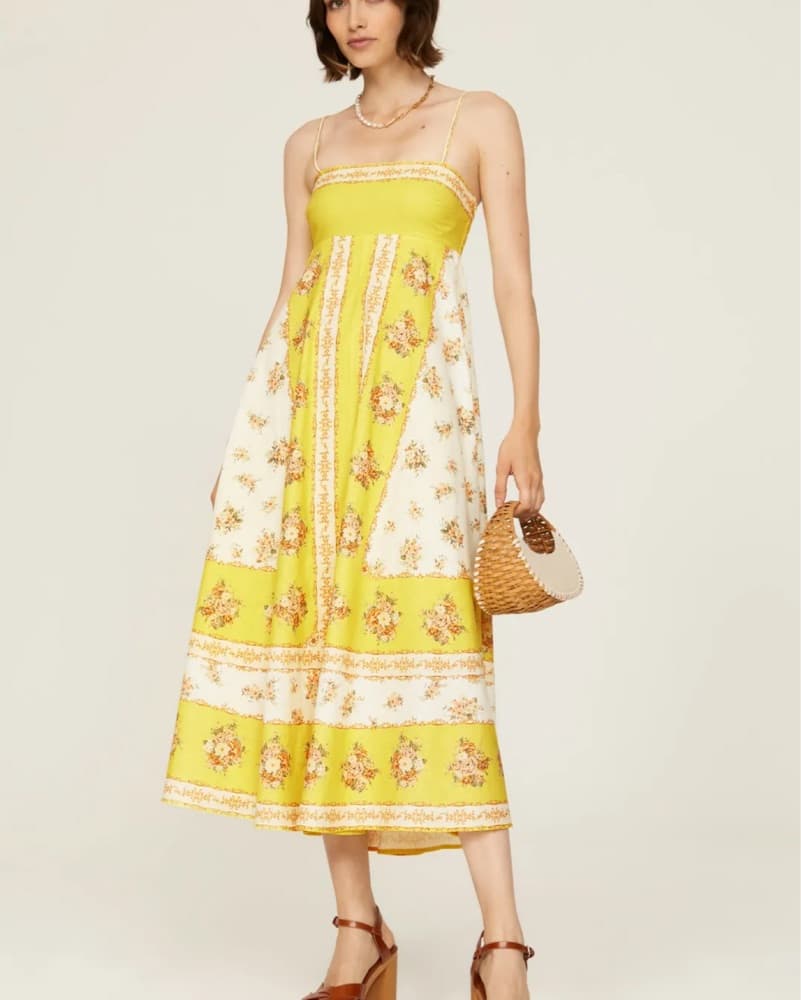 Alemais Yellow Catalina Dress Size 4 - Image 3