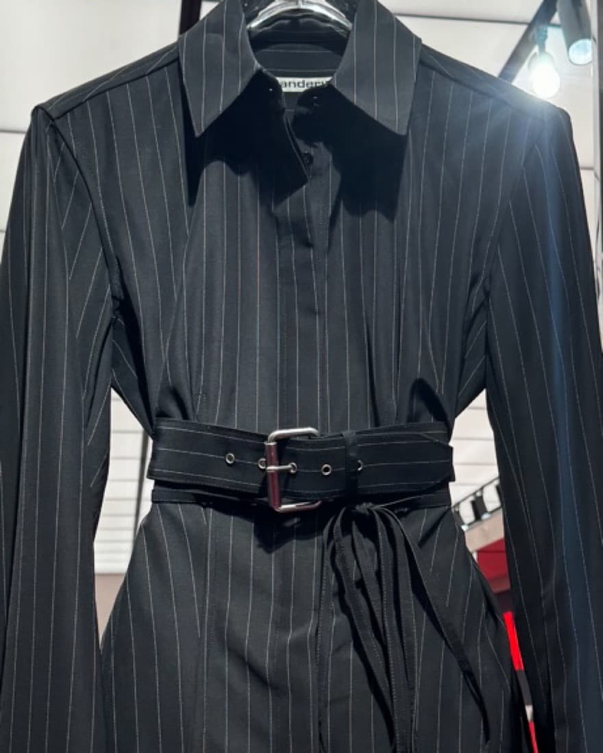 Alexander Wang Pin Stripe Shirt Jacket - Image 2