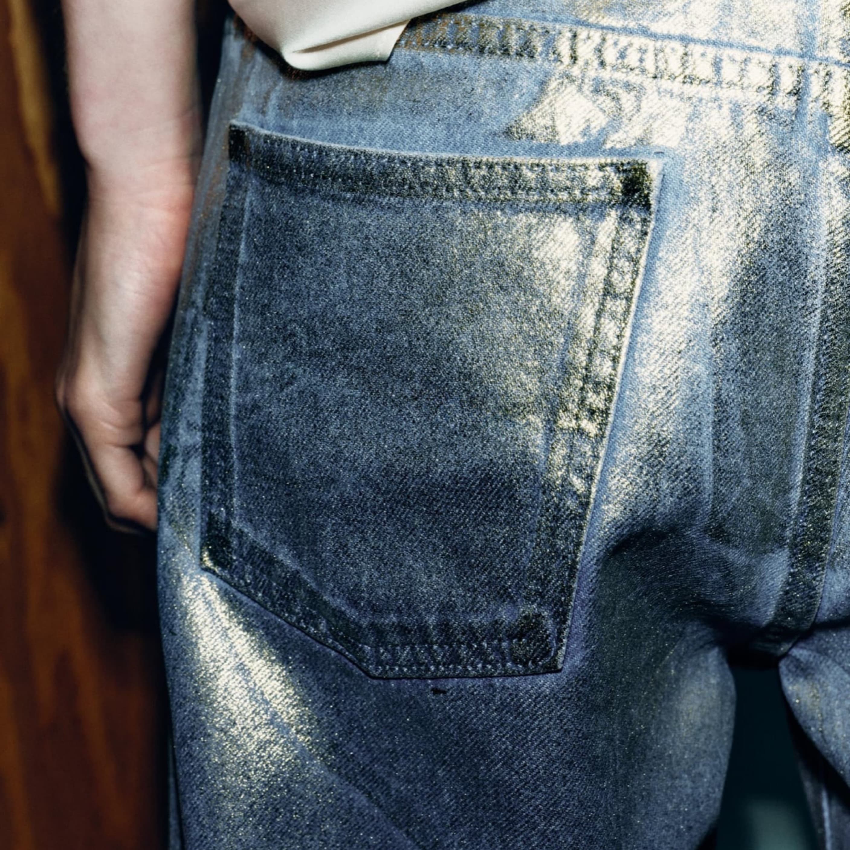 Metallic Foil Jeans - Image 4