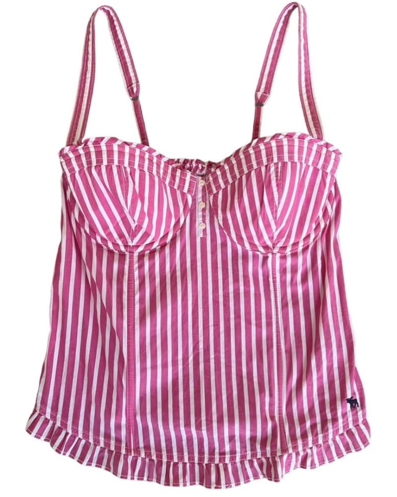 ABERCROMBIE & FITCH PINSTRIPED CORSET - Image 1