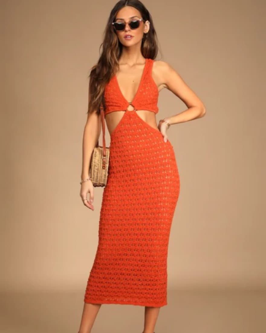 Beachside Bliss Knit Midi Dress - Image 3